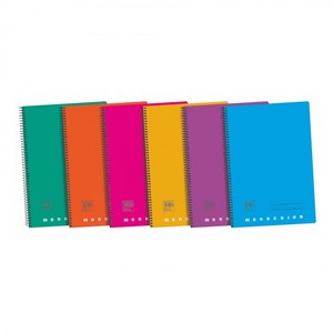 Cuaderno monocolor folio 80h tapa polipropileno cdla 4 c/m Cuaderno monocolor folio 80h tapa polipropileno cdla 4 c/m