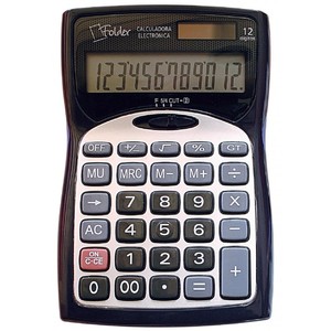 Calculadora 12 dígitos Folder mediana Calculadora 12 dígitos Folder mediana