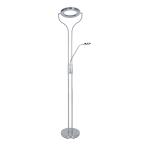 Pie de salón LED Diamable luz ambiente y lector Pie de salón LED Diamable luz ambiente y lector
